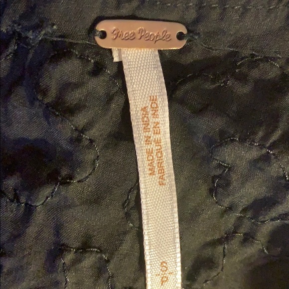 Free People Flying High Beaded Shift Black Mini - Picture 8 of 8